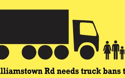 PROTEST ACTION: Williamstown Rd Needs Truck Bans Too!